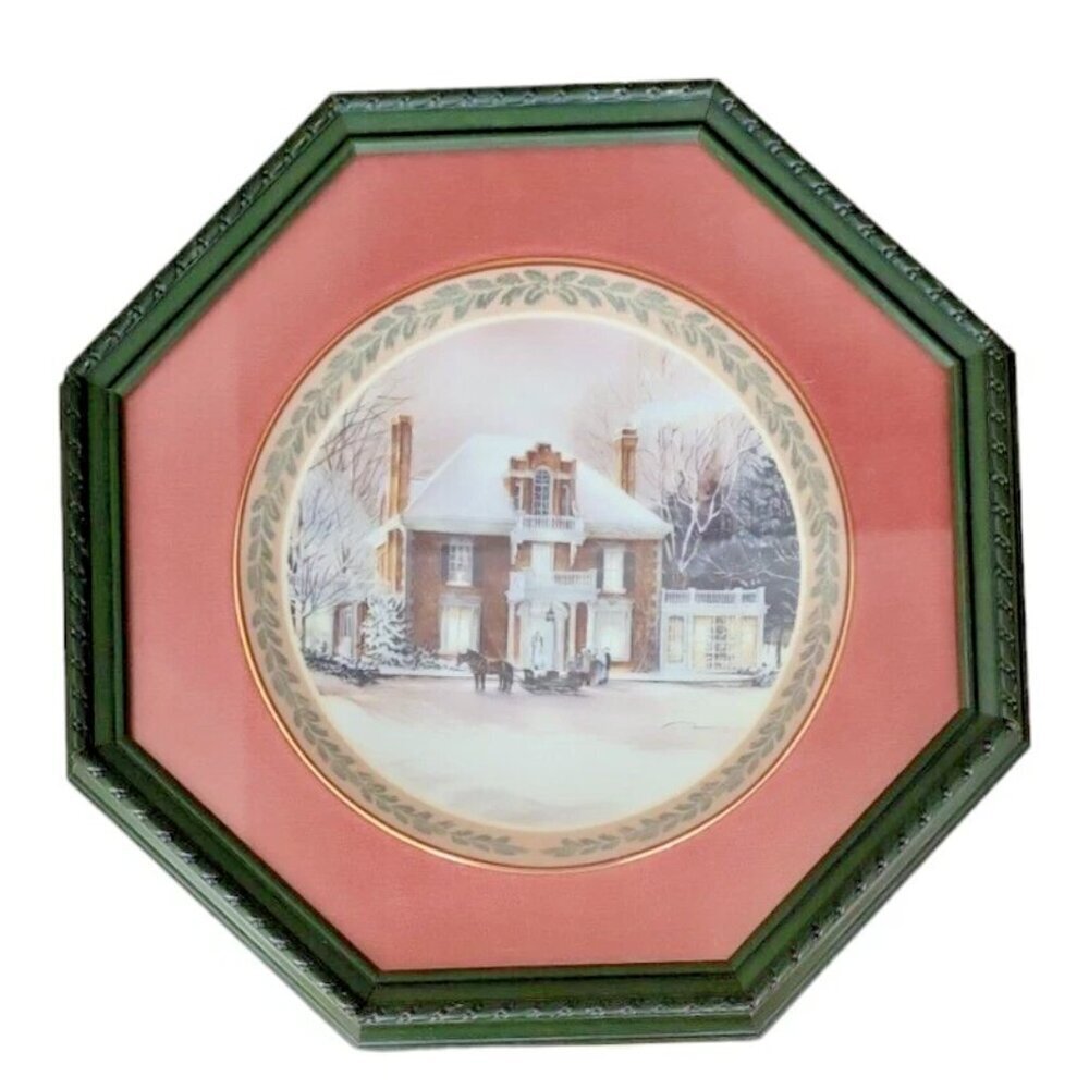 Trisha Romance "Winter Fantasy" Framed Collector Plate No. 14340